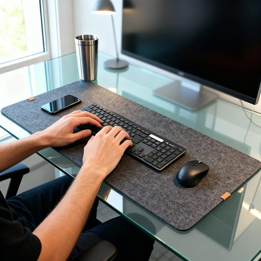 Felt Desk Mat for Workspace Protection