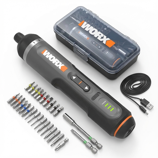 Cordless Electric Screwdriver Kit 4V for Home Repairs