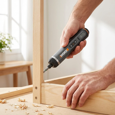 Cordless Electric Screwdriver Kit 4V for Home Repairs