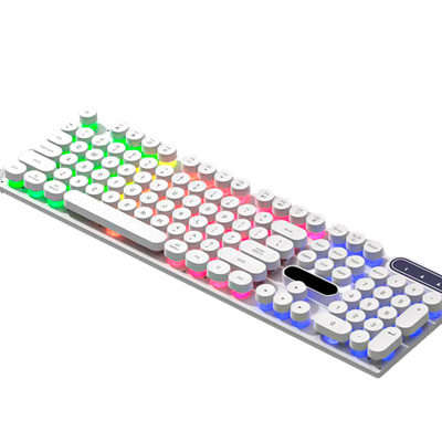RGB Gaming Keyboard with Adjustable Lighting for Gaming and Typing