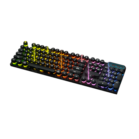 RGB Gaming Keyboard with Adjustable Lighting for Gaming and Typing