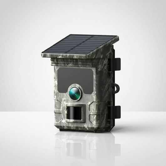 Solar Track Camera for Outdoor Monitoring with Motion Detection
