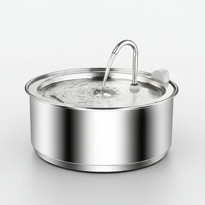 Stainless Steel Pet Water Fountain with Continuous Flow