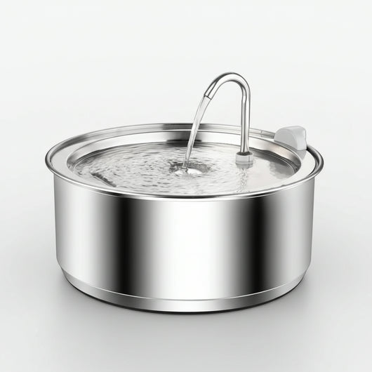 Stainless Steel Pet Water Fountain with Continuous Flow