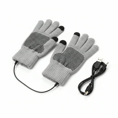 USB Heated Gloves for Cold Weather Use with Electric Heating