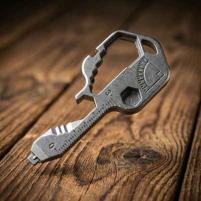 24‑in‑1 Stainless Steel Keychain Multi-Tool