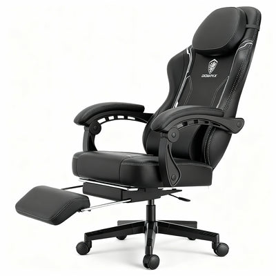 Gaming Chair with Footrest for Desk and Gaming