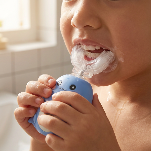 HOW IT WORKS STEP 2 MEDIA - No-Tears U-Brush for Kids