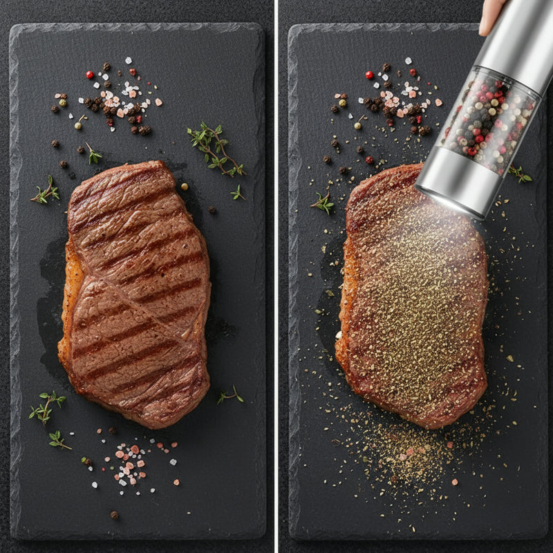 STATISTICS IMAGE - Mess-Free Auto Pepper & Salt Mills with Stand