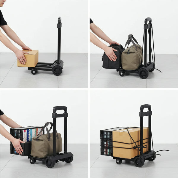 HOW IT WORKS STEP 2 MEDIA - FoldAway Hand Truck 99 lb 4-Wheel