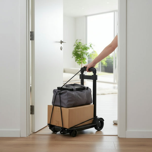 HOW IT WORKS STEP 3 IMAGE - FoldAway Hand Truck 99 lb 4-Wheel