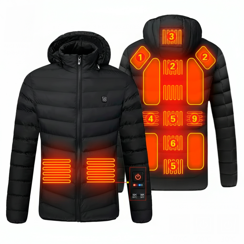 FEATURES IMAGE - Instant Warmth 9‑Zone Heated Jacket