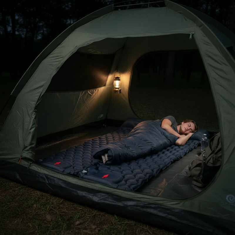 Press to inflate, click to connect, roll and go