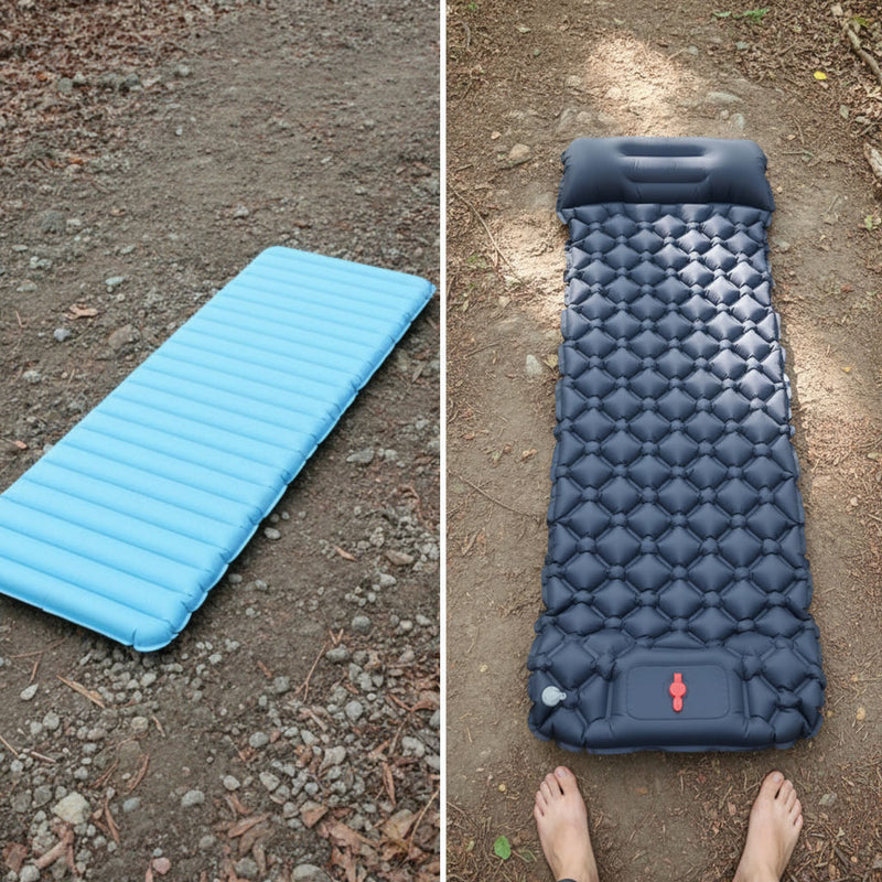 STATISTICS IMAGE - No-Blow Press-Pump Camping Mat that Connects for Two