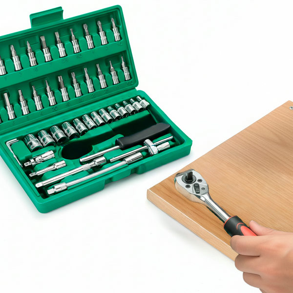 HOW IT WORKS STEP 3 IMAGE - QuickGrip Automotive Socket Set with Ratchet & Case