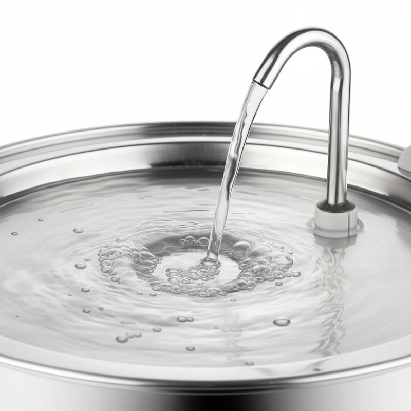 FEATURES IMAGE - FreshFlow Steel Pet Fountain