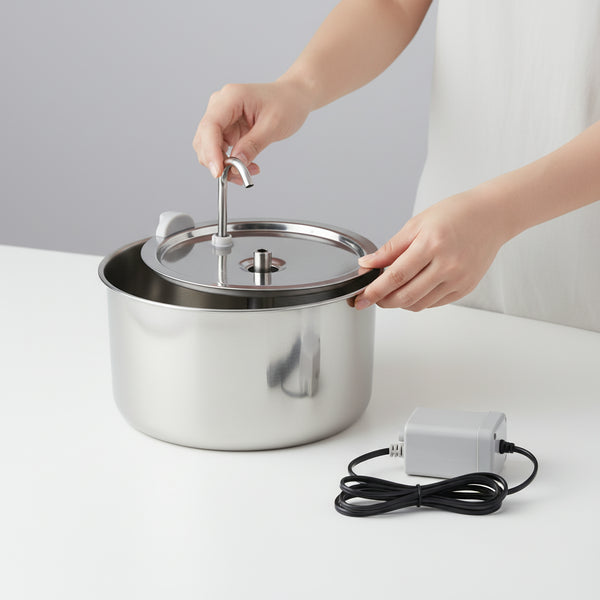 HOW IT WORKS STEP 1 MEDIA - FreshFlow Steel Pet Fountain