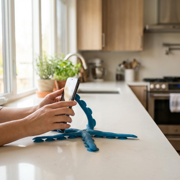 HOW IT WORKS STEP 2 MEDIA - OctoGrip Stay-Put Phone Mount