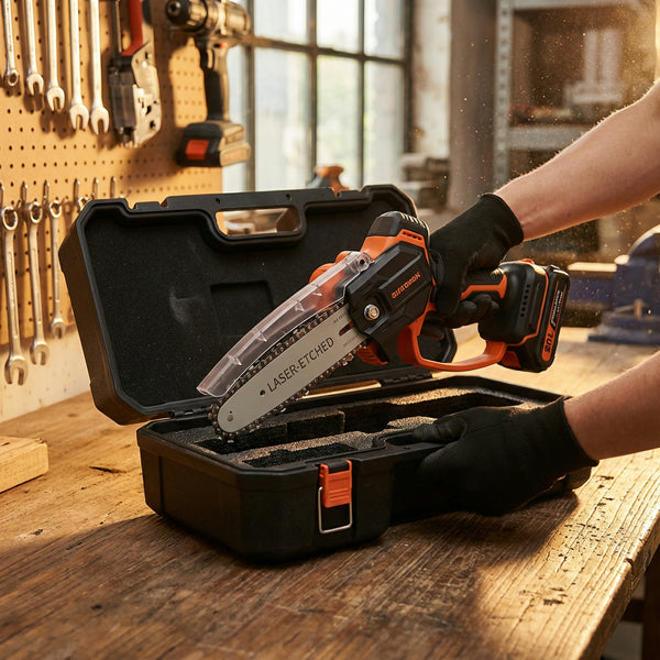 HOW IT WORKS STEP 3 IMAGE - One‑Hand Pruning Chainsaw