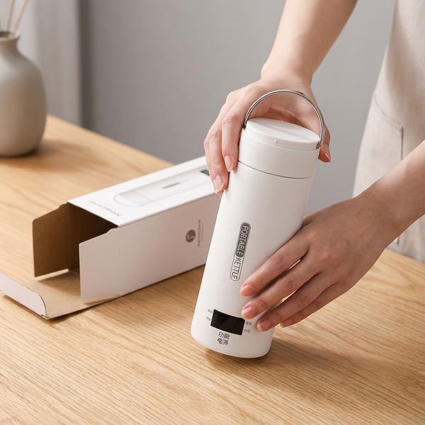 HOW IT WORKS STEP 1 MEDIA - QuickBoil Travel Kettle 500ml (LCD, 4 Temps)