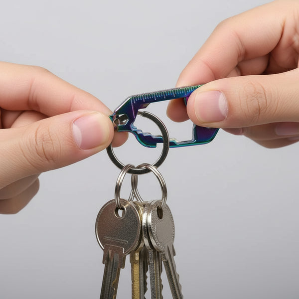 HOW IT WORKS STEP 1 MEDIA - 24‑in‑1 Stainless Steel Keychain Multi-Tool