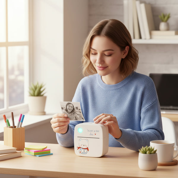 HOW IT WORKS STEP 3 IMAGE - No-Cartridge Mini Note Printer