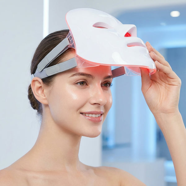 HOW IT WORKS STEP 3 IMAGE - GlowWave 7-Color LED Light Therapy Face Mask