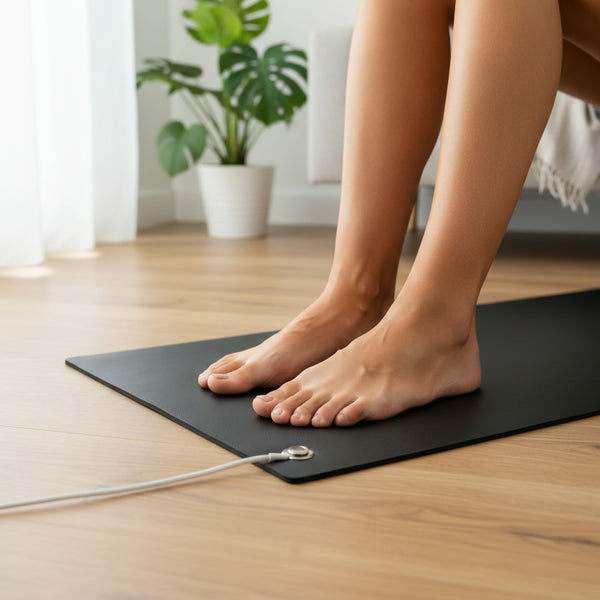 HOW IT WORKS STEP 3 IMAGE - CalmBalance Earthing Desk Mat