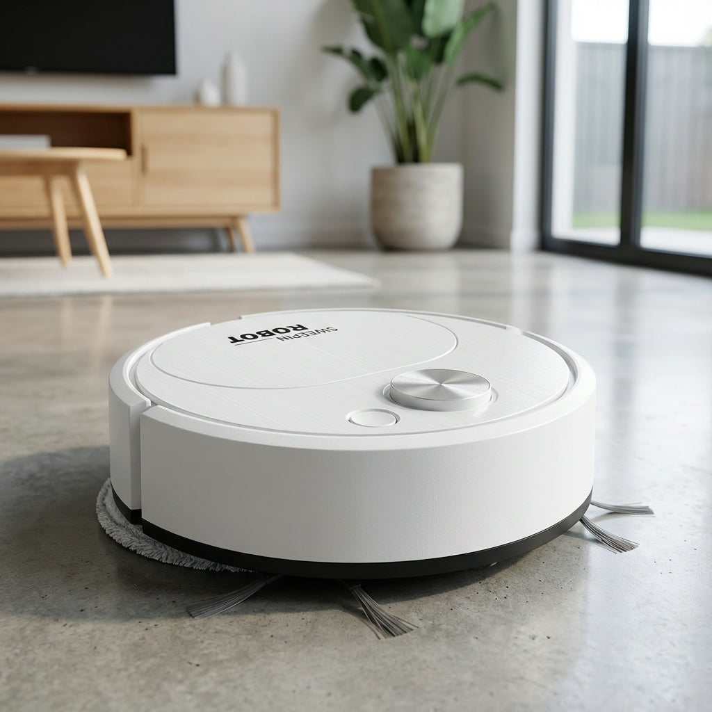 FEATURES IMAGE - SlimSweep Mini Robot Vacuum 3‑in‑1