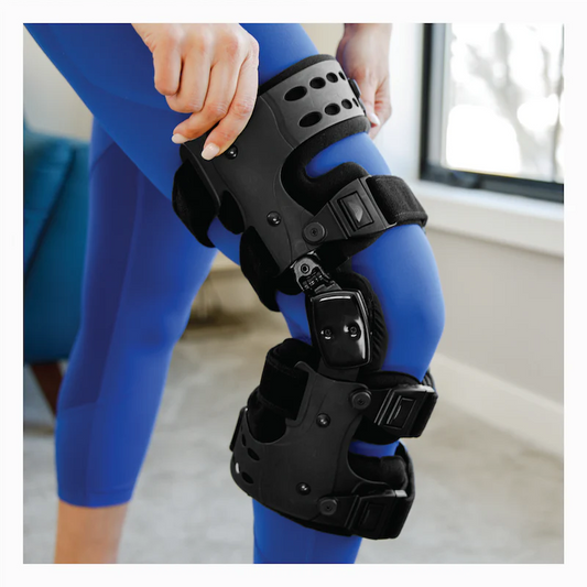Adjustable Knee Brace Support For Joint Function Rehabilitation With Side Stabilizers