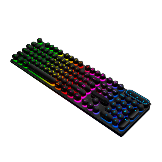 RGB Gaming Keyboard with Adjustable Lighting for Gaming and Typing