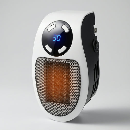 Compact Wall-Mounted Electric Heater for Indoor Use