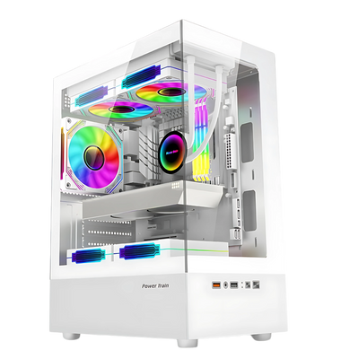 Pc Case with Tempered Glass Panel for Gaming Setup