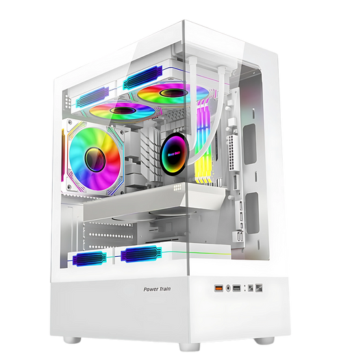 Pc Case with Tempered Glass Panel for Gaming Setup
