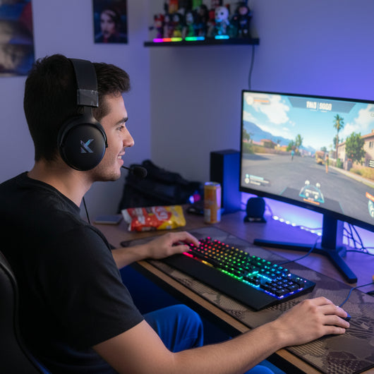 Tri-Mode Headset with Noise Reduction for Calls and Gaming
