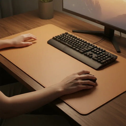 TJ  No‑Slip Waterproof Desk Pad Portable