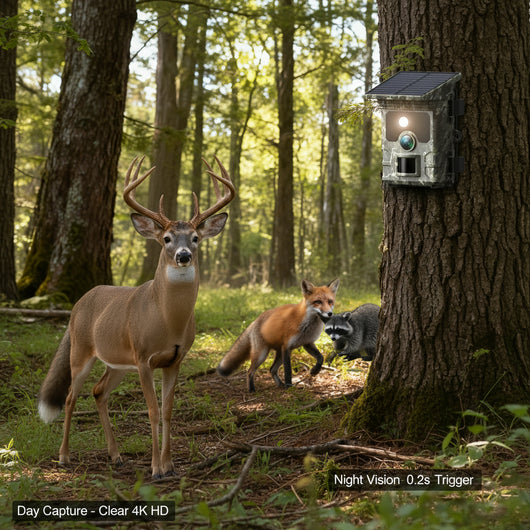Solar Track Camera for Outdoor Monitoring with Motion Detection
