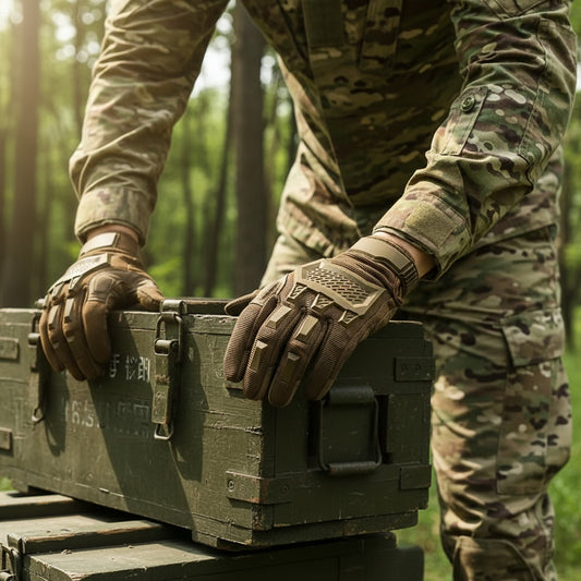 TouchGuard Tactical Gloves Compatible With Touch Screen Full‑Finger