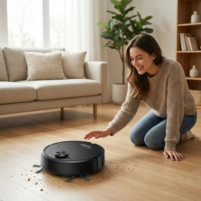 Mini Robot Vacuum 3-in-1 for Sweeping and Cleaning