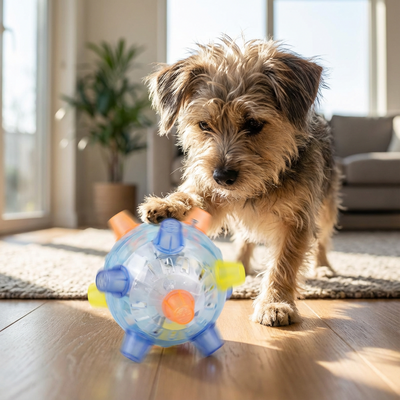 Boredom-Buster Flashing Dog Ball