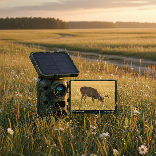 Solar Track Camera for Outdoor Monitoring with Motion Detection