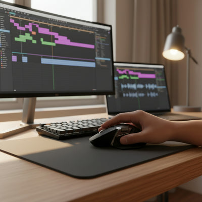 Wireless Mouse with Silent Clicks and Multi-Device Support