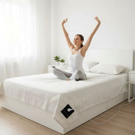Grounding Earthing Bed Sheet for Sleep and Body Balance