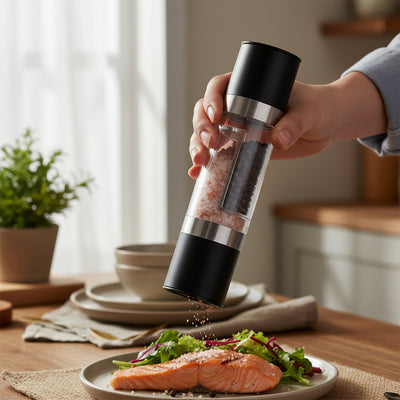 2-in-1 Salt and Pepper Grinder with Adjustable Coarseness
