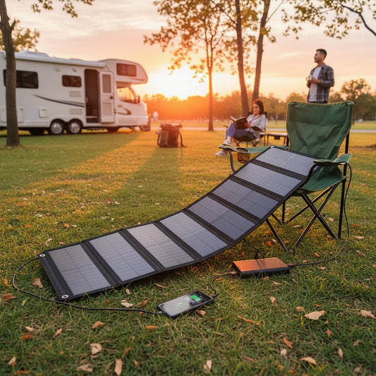 Foldable Usb Solar Charger for Phones and Devices