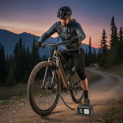 Wireless Tire Inflator with Digital Display for Car and Bike Tires