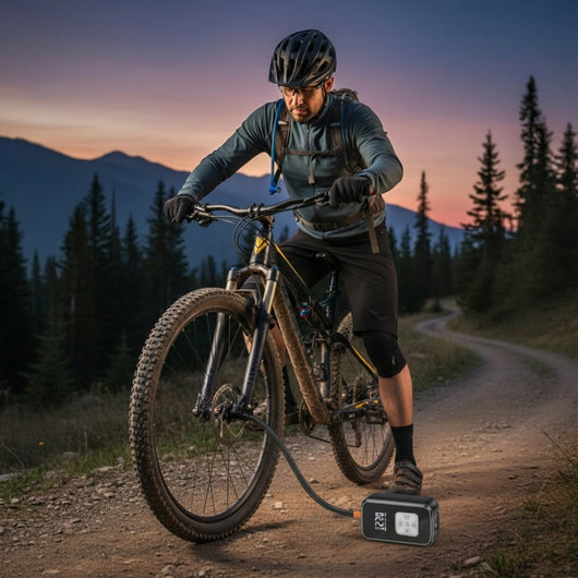 Wireless Tire Inflator with Digital Display for Car and Bike Tires