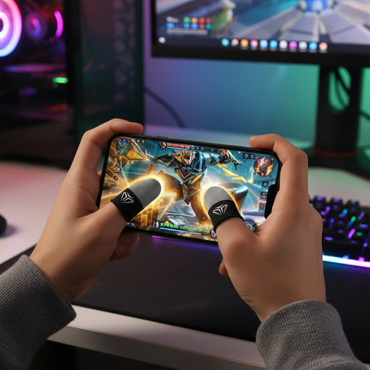 Anti-Sweat Finger Sleeves for Mobile Gaming Control