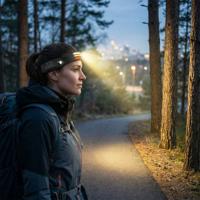 WideArc 180° Motion Headlamp Built-in Battery USB Rechargeable