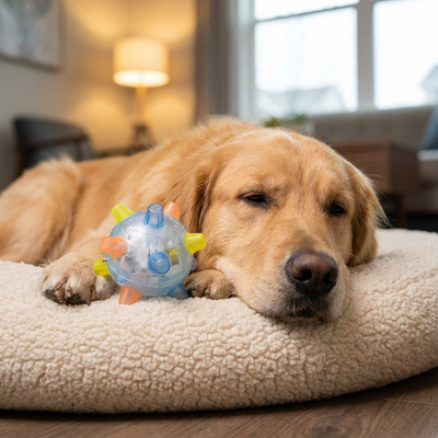 Boredom-Buster Flashing Dog Ball